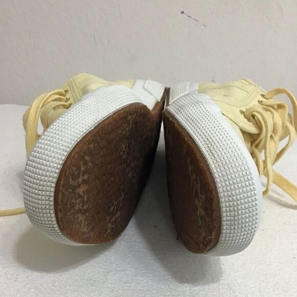 SUPERGA Yellow Classic Sneakers Good Condition Size 10 Unisex - Picture 9 of 9